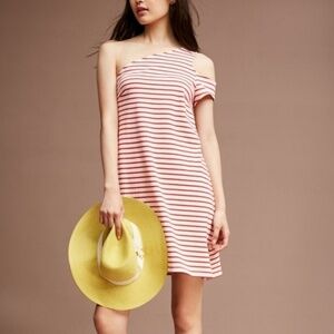 Anthro Maeve Marketa One Cold Shoulder Dress S